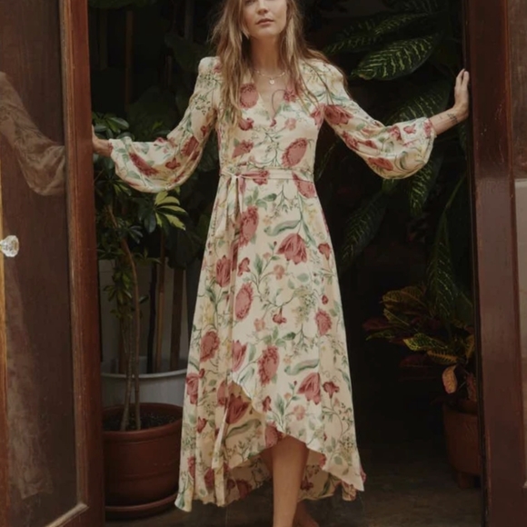 Christy Dawn Dresses & Skirts - Christy Dawn bergen rose garden floral wrap dress